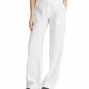 Lauren RALPH Lauren Women 4 White Linen Pants New